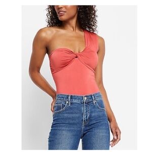 Express Silky One Shoulder Twist Thong Bodysuit-Sz.XS🌺